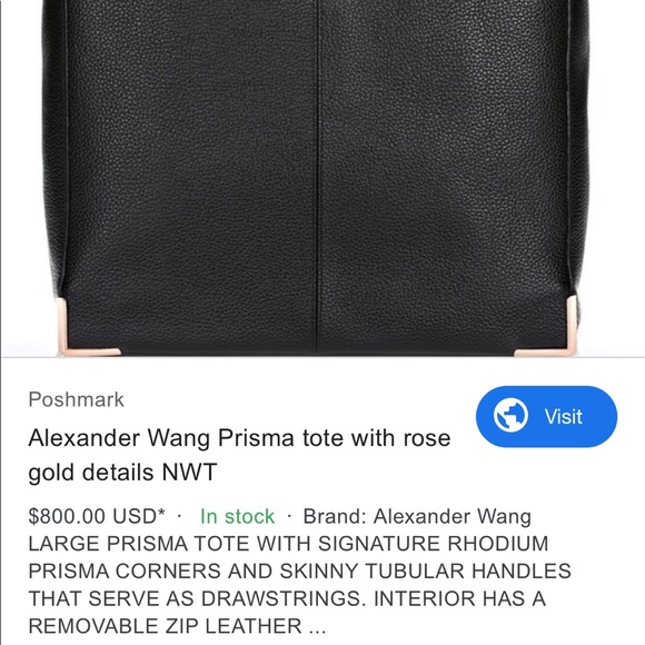COPY - ALEXANDER WANG Prisma skeletal tote - Picture 3 of 8